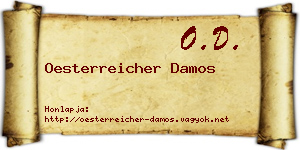Oesterreicher Damos névjegykártya